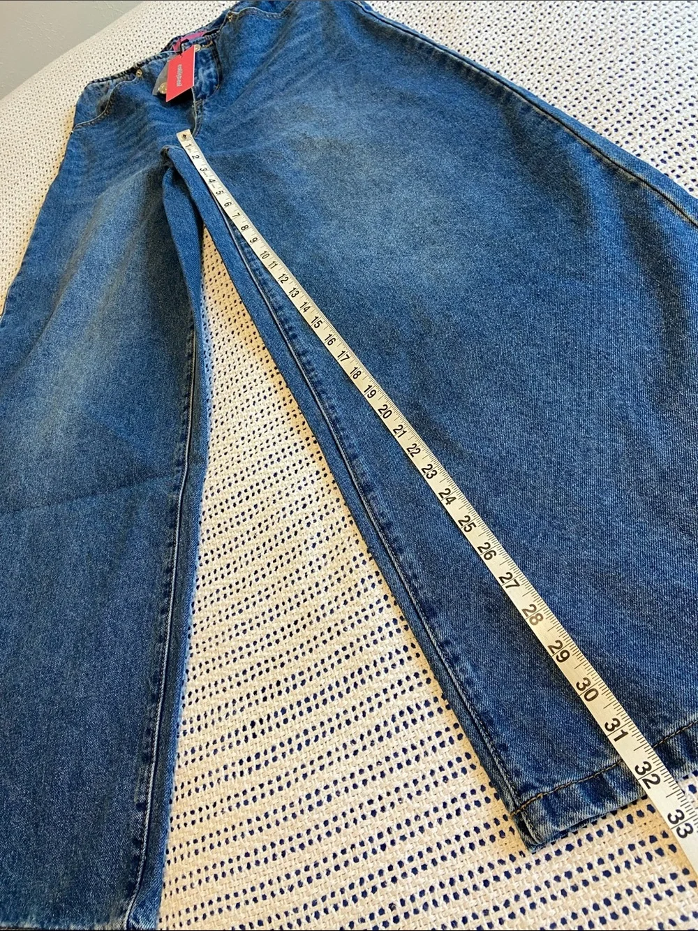 Edikted ultra wide-leg denim jeans low to medium rise New Size Small